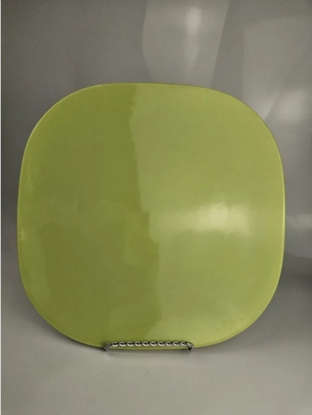 Modern Lime Decorative Square Plate - Unbranded